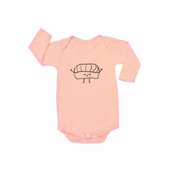 Nigiri Graphic Onesie LS Blush