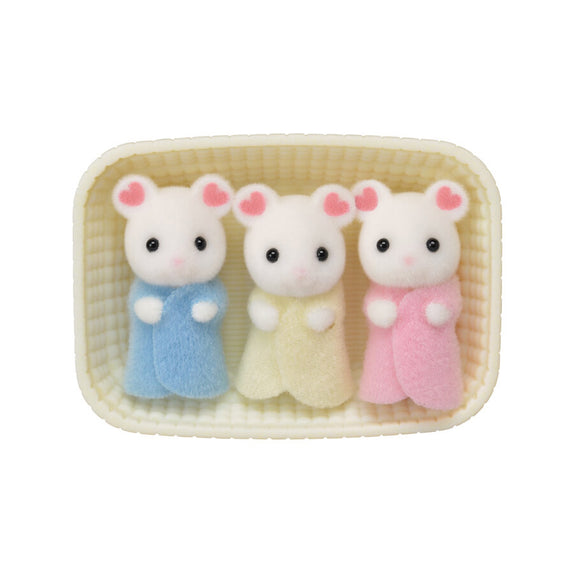 Marshmallow Mouse Triplets