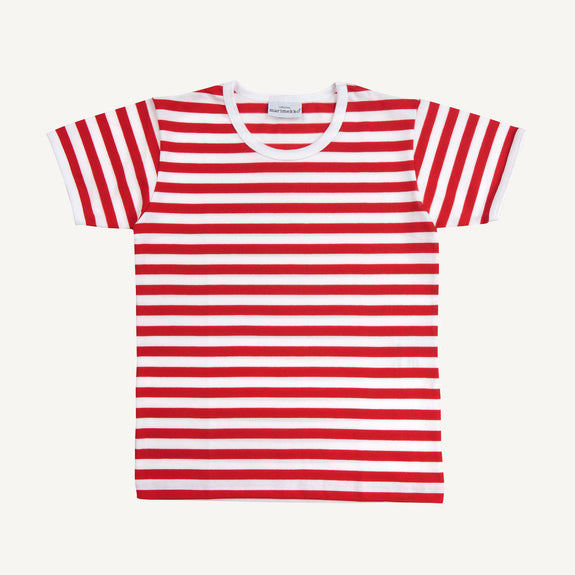 Lasten Lyhythiha T-Shirt White/Red