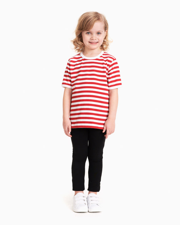 Lasten Lyhythiha T-Shirt White/Red