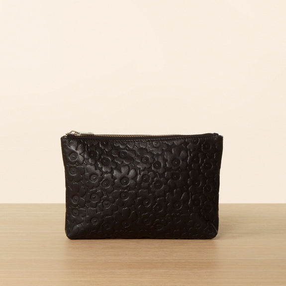 Valmo Leather Pouch - Black