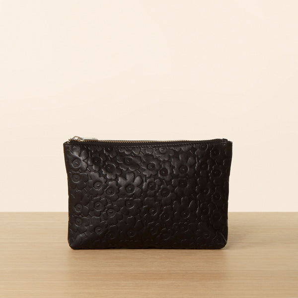 Valmo Leather Pouch - Black