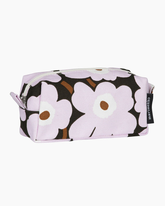 Tiise Unikko Cosmetic Bag DarkGreen/Pink/Brown
