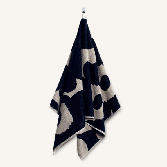 Unikko Hand Towel - Black/Sand