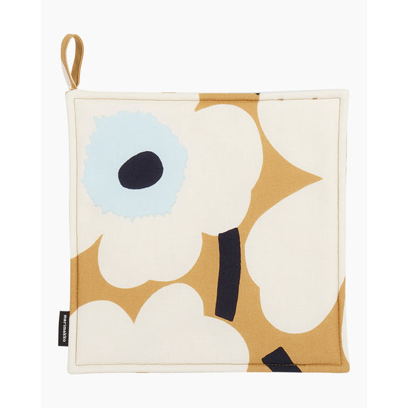 Pieni Unikko Pot Holder Beige/White/Blue