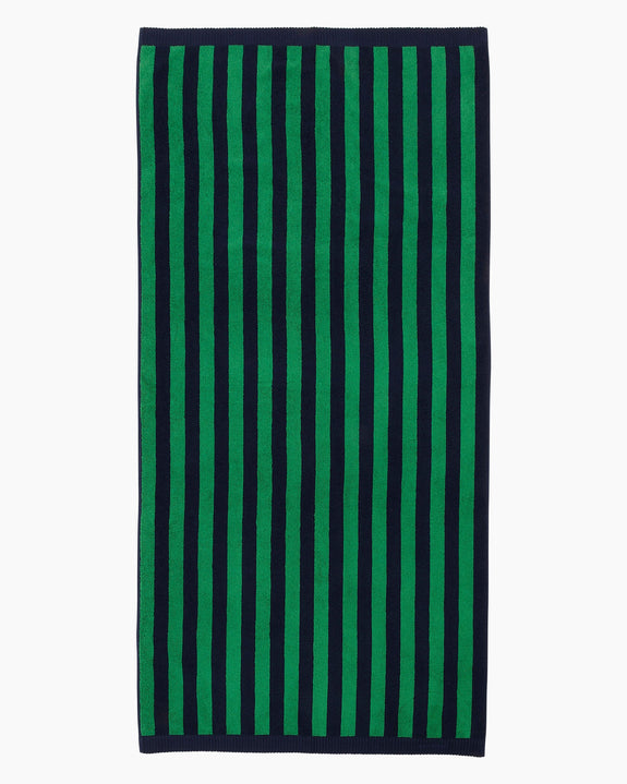 Kaksi Raitaa Bath Towel Blue/Green