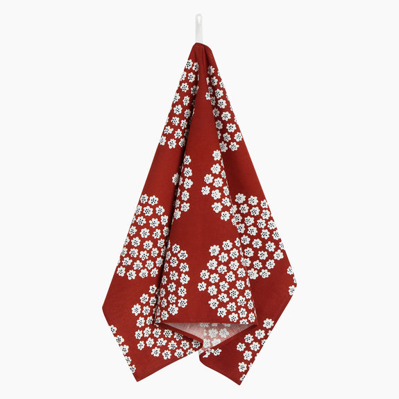 Puketti Kitchen Towel - Red/White