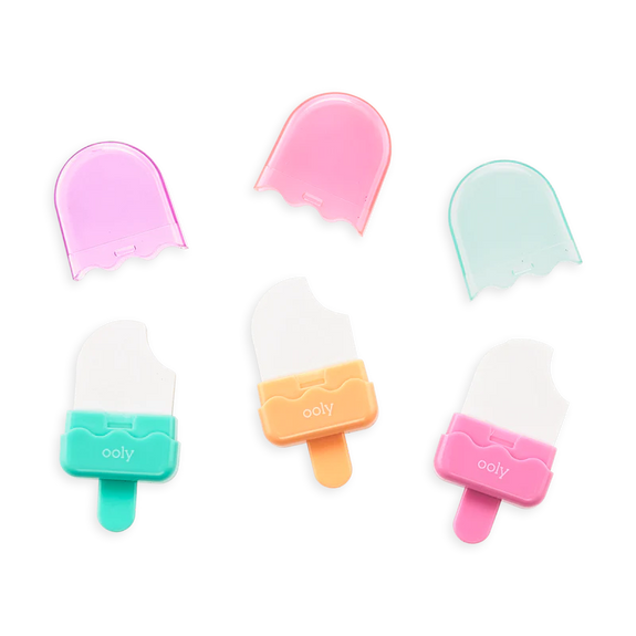 Icy Pop Erasers - Set of 3