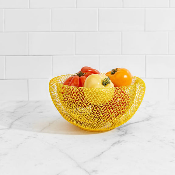 Wire Mesh Bowl - Yellow