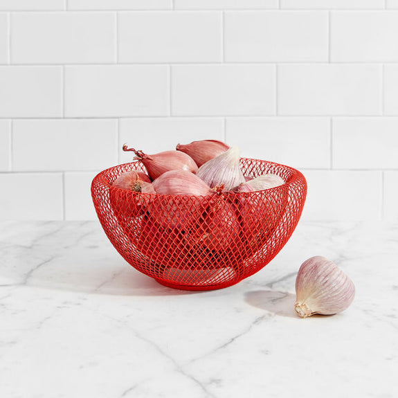 Wire Mesh Bowl - Red