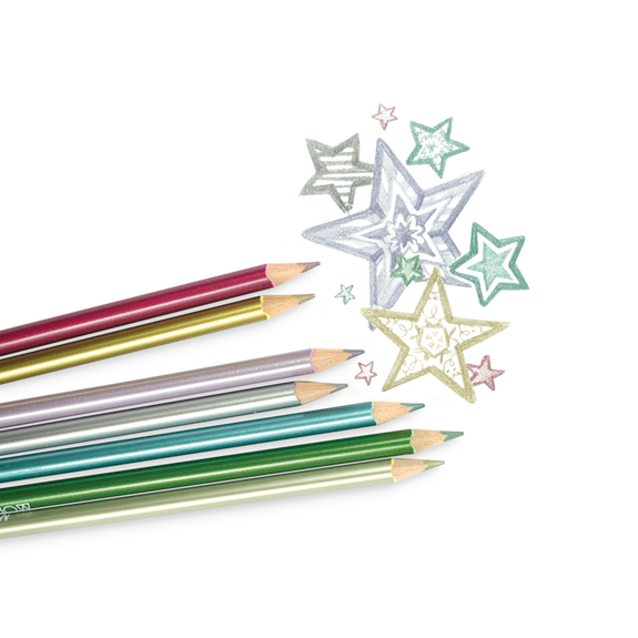 Modern Metallics Colored Pencils