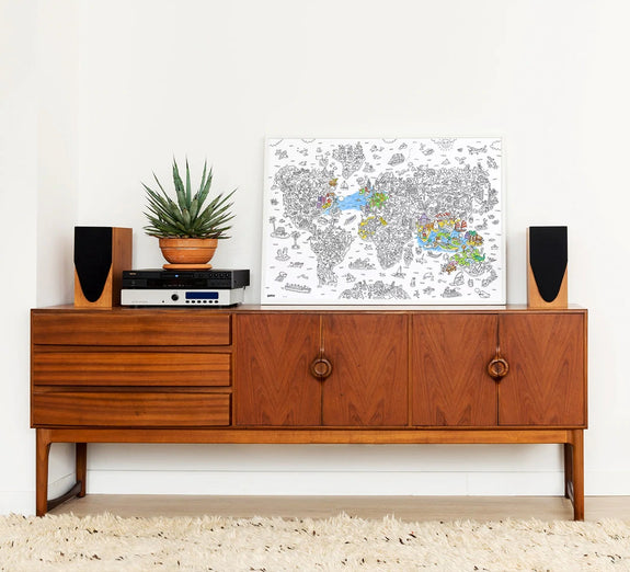 Giant Coloring Poster - Atlas