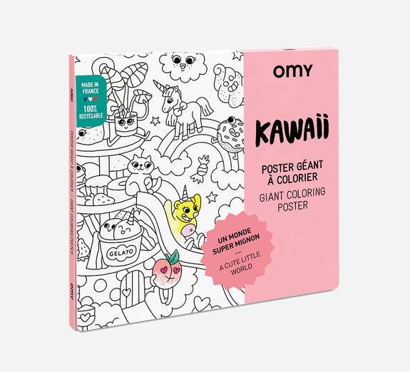 Giant Coloring Poster - Kawaii