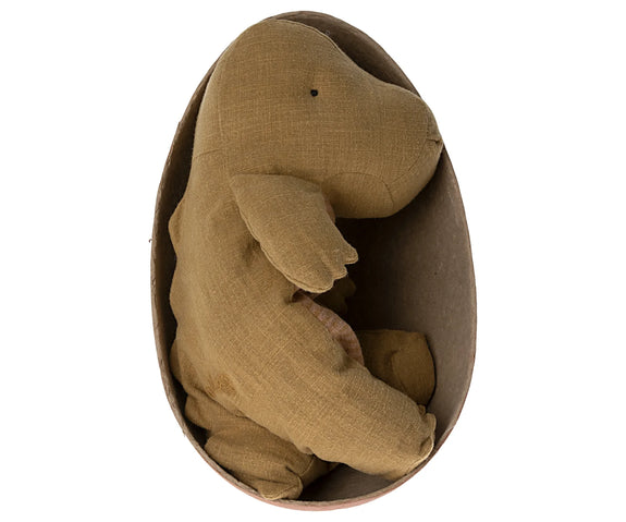 Gantosaurus in Egg - Medium - Dark Ocher