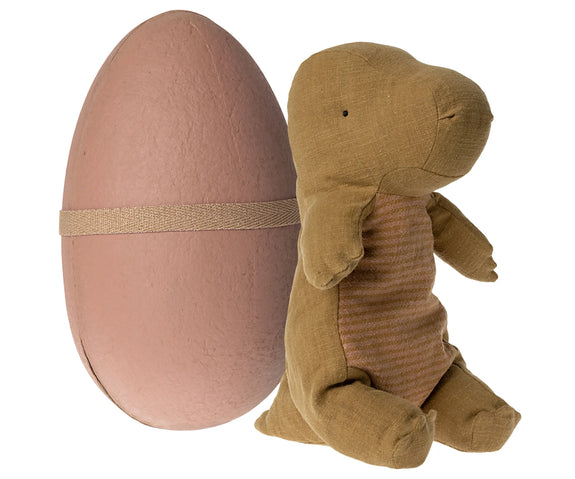 Gantosaurus in Egg - Medium - Dark Ocher
