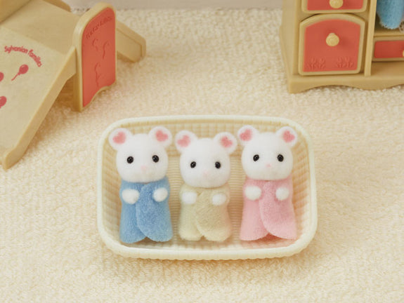 Marshmallow Mouse Triplets