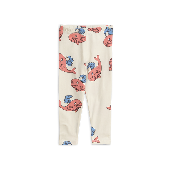 Whale AOP Leggings Pink