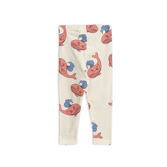 Whale AOP Leggings Pink