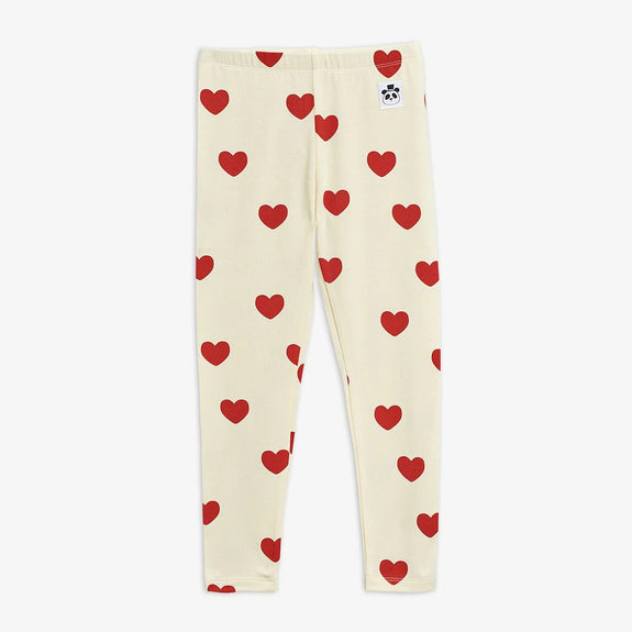 Hearts Leggings (Off White)