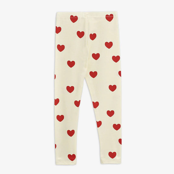 Hearts Leggings (Off White)