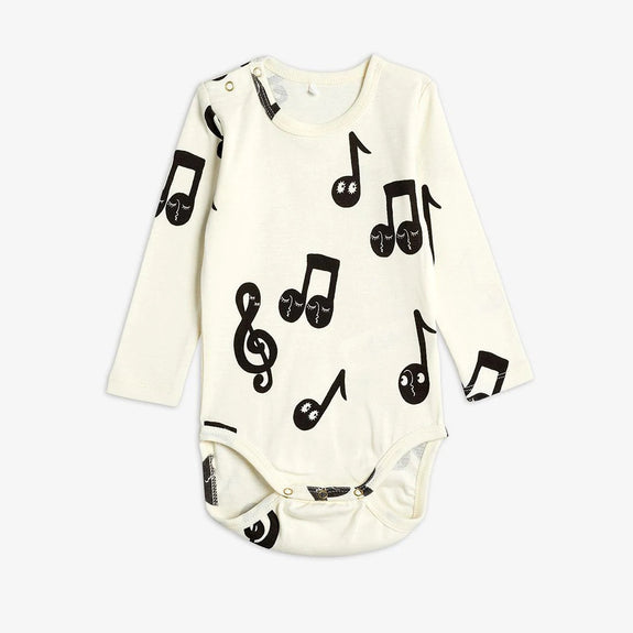 Note Long Sleeve Body (White)