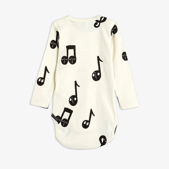 Note Long Sleeve Body (White)