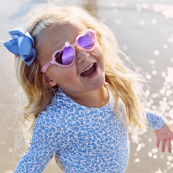 The Influencer Polarized Sunglasses - Pink Heart