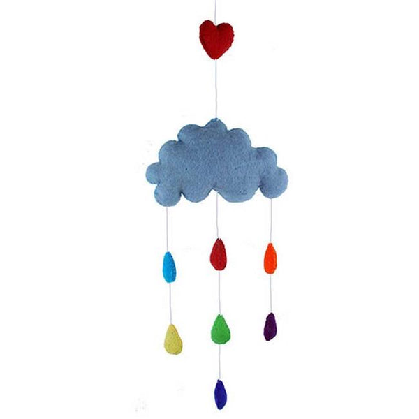 Cloud and Raindrop Felt Mobile