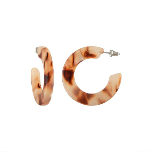 Kate Hoops in Blush Tortoise