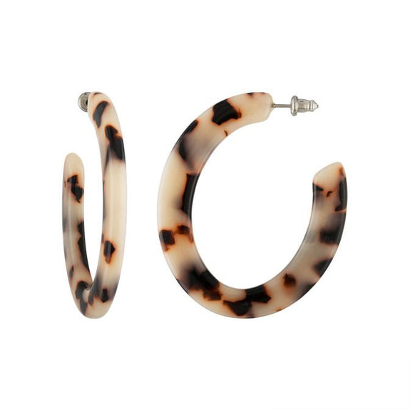 Frances Earrings in Ash Blonde Tortoise