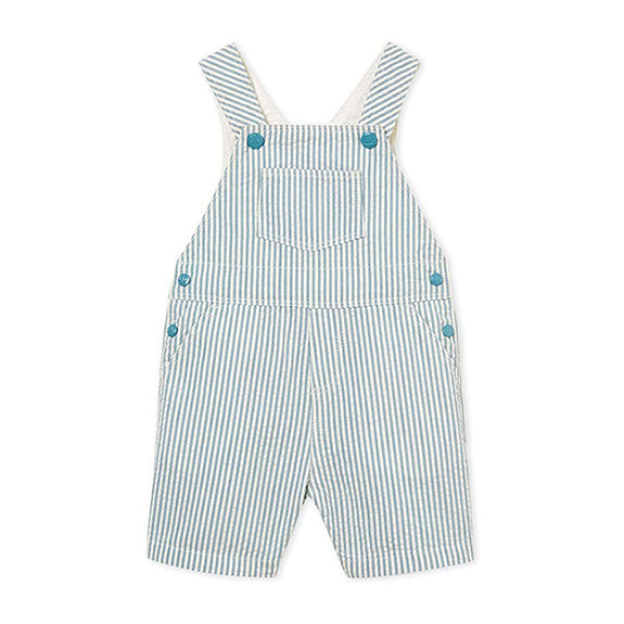 Seersucker Striped Overall