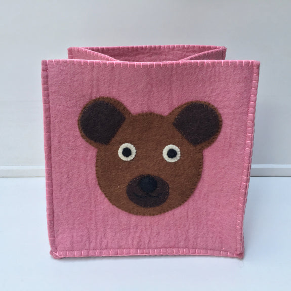 Felt Storage Bin - Bear