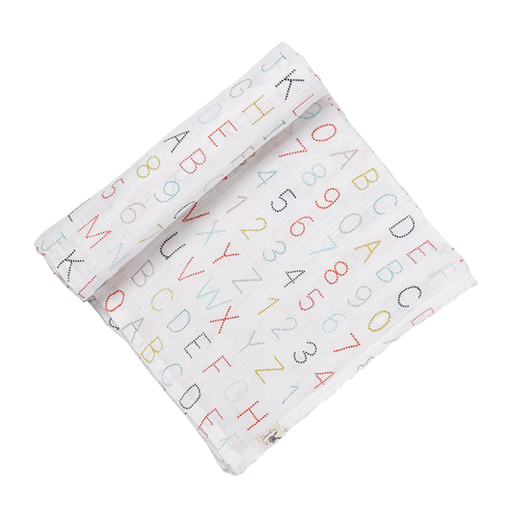 Muslin Swaddle - Alphabet