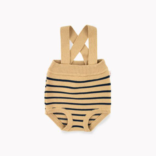 Stripes Baby Bloomer Sand/Navy