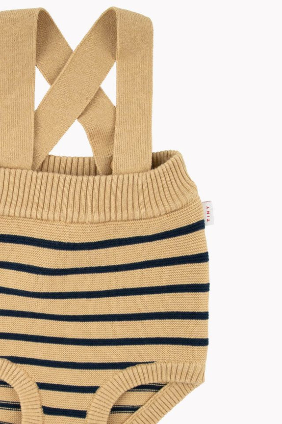 Stripes Baby Bloomer Sand/Navy