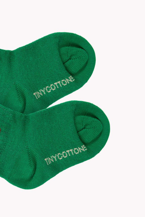 Luckyphant Medium-Length Socks Green/Sand