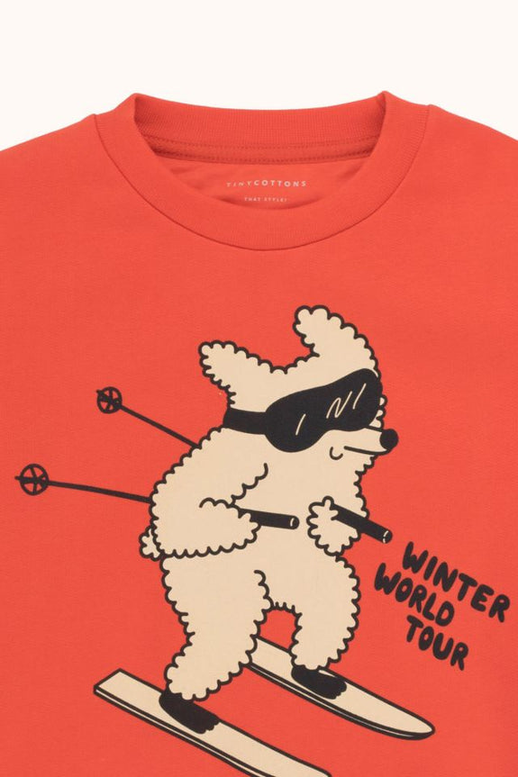 Skiing Dog Sweatshirt