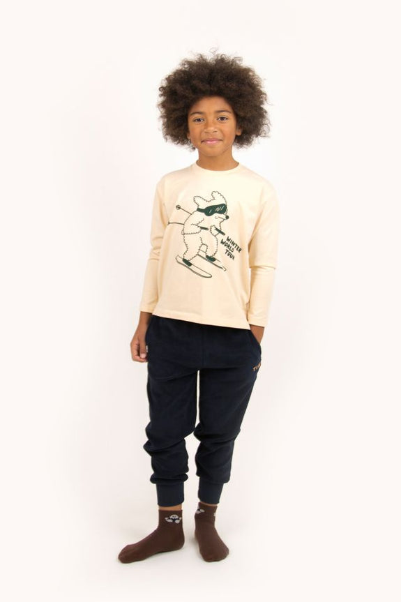 Tiny Sweatpant Navy Camel