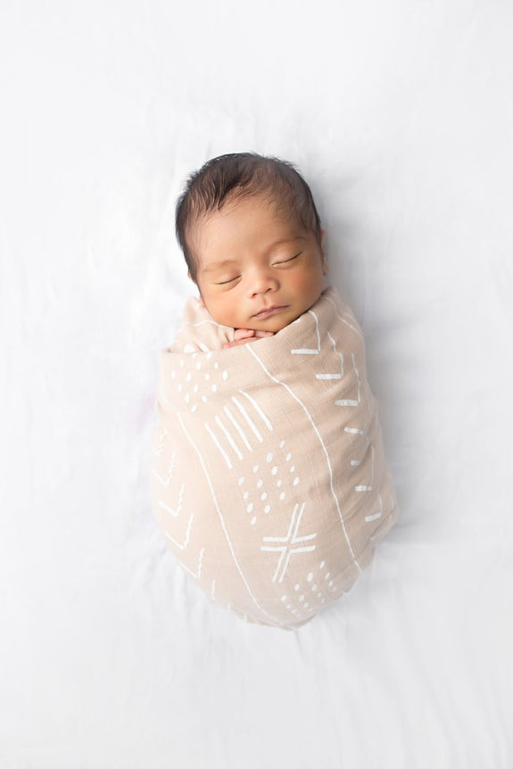 Mudcloth Swaddle Pink