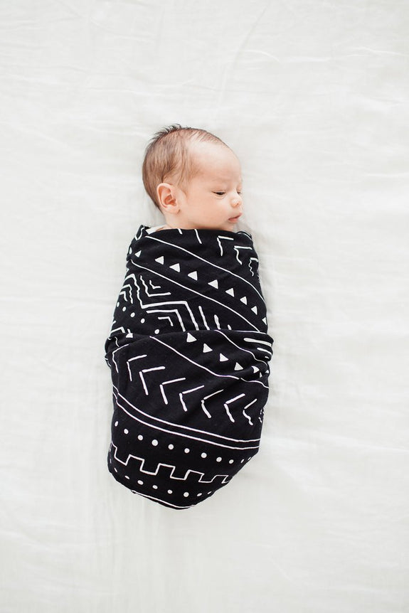 Mudcloth Swaddle Black