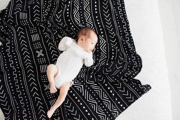 Mudcloth Swaddle Black