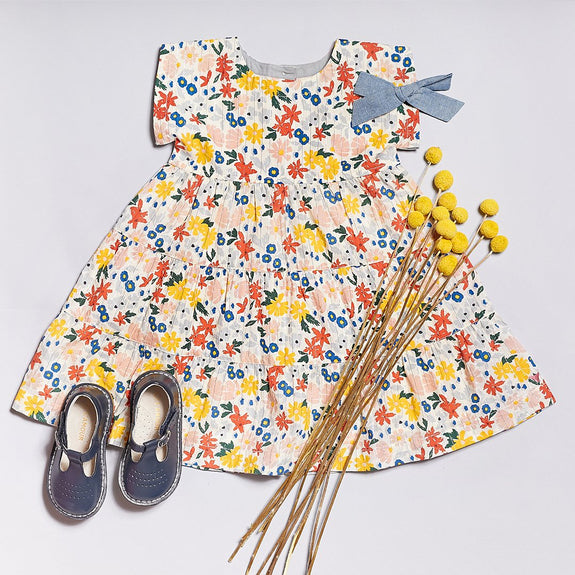 Peachy Dress - Multi Floral