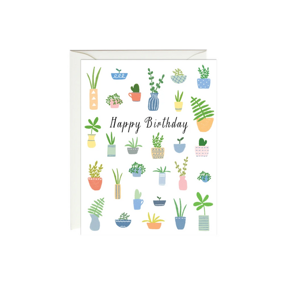 Plants Birthday Card