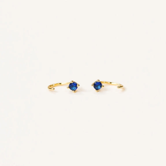 Sapphire Huggie Earring
