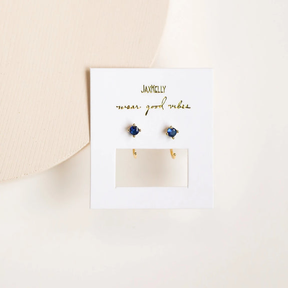 Sapphire Huggie Earring
