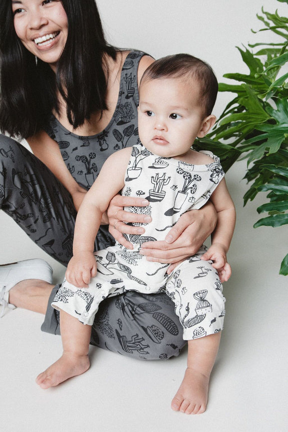 Kira Plants Tank Romper Natural