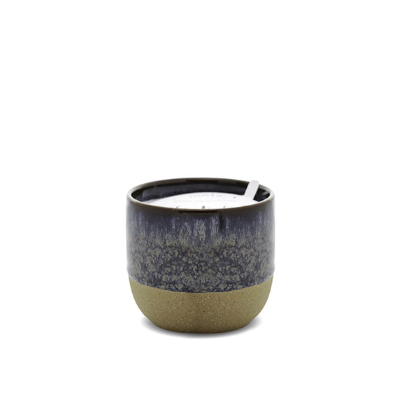Kin 6 oz Black Reactive Dripped Glaze Candle - Black Fig + Rose