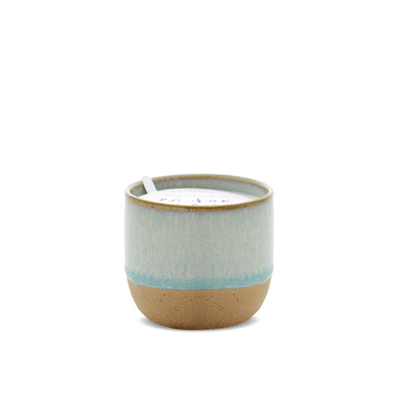 Kin Mint Reactive Dripped Glaze Candle - Matcha Tea + Bergamot