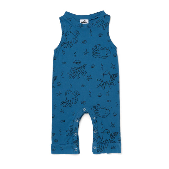 Tank Jumpsuit - Octopus - Steel Blue