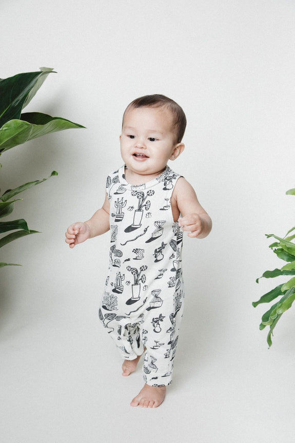 Kira Plants Tank Romper Natural